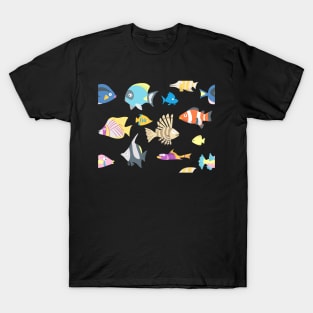 Tropical Fish Pattern T-Shirt